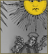 Le soleil du tarot bichrome